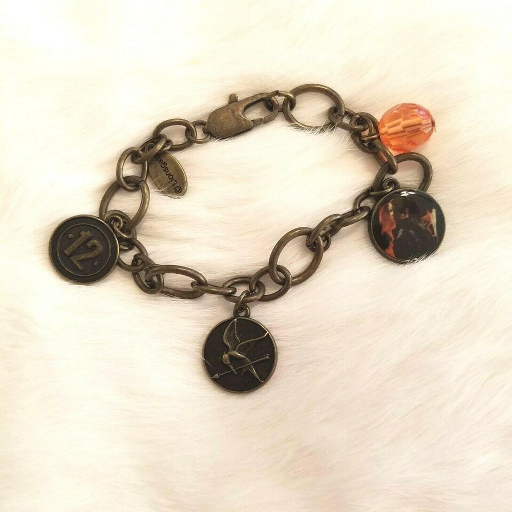 Lionsgate Hunger Games Charm Bracelet 12 Sci Fi Movie 2153